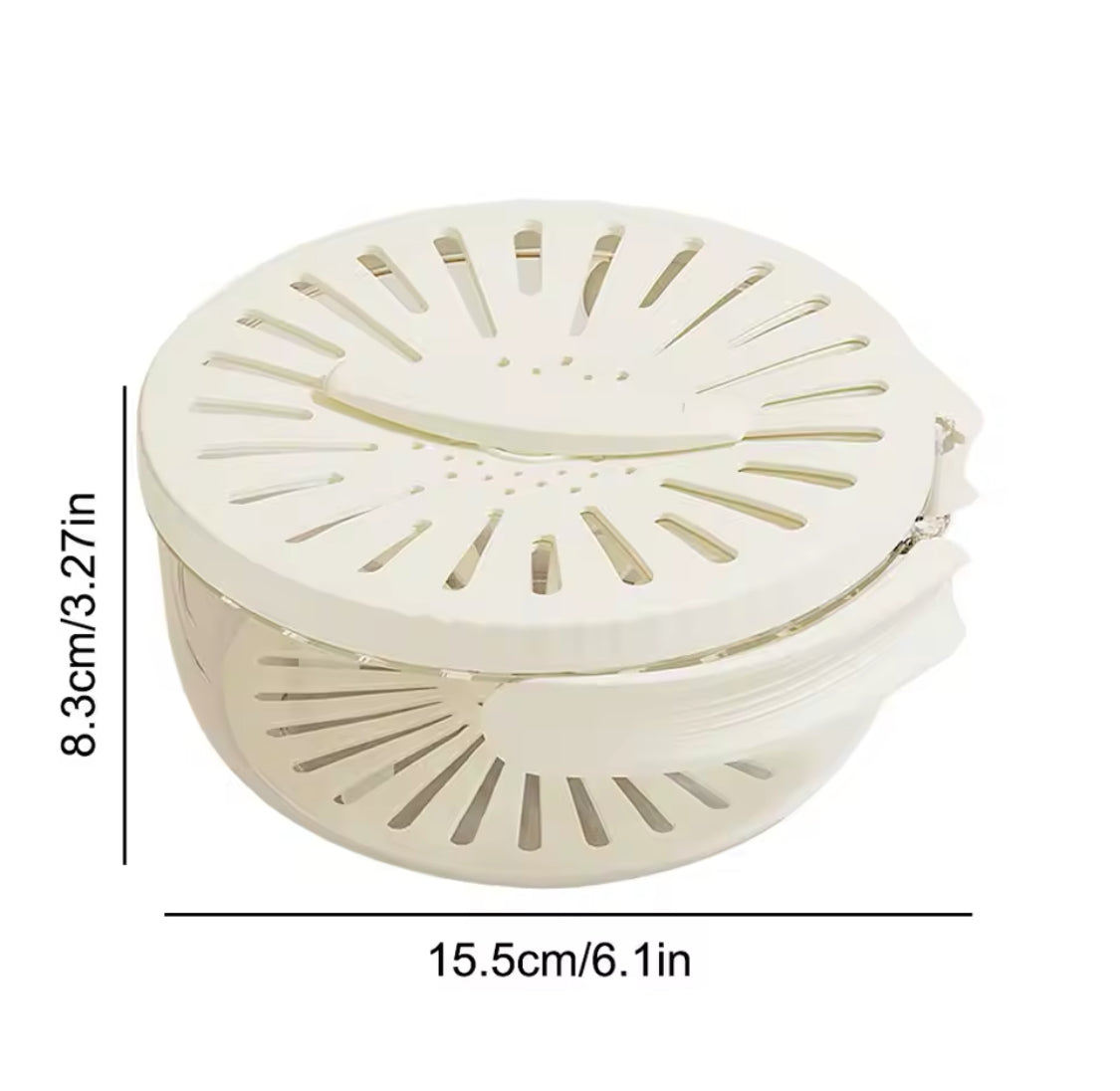 Foldable Fruit Drain Basket With Lid/Vegetable Washing Bowl